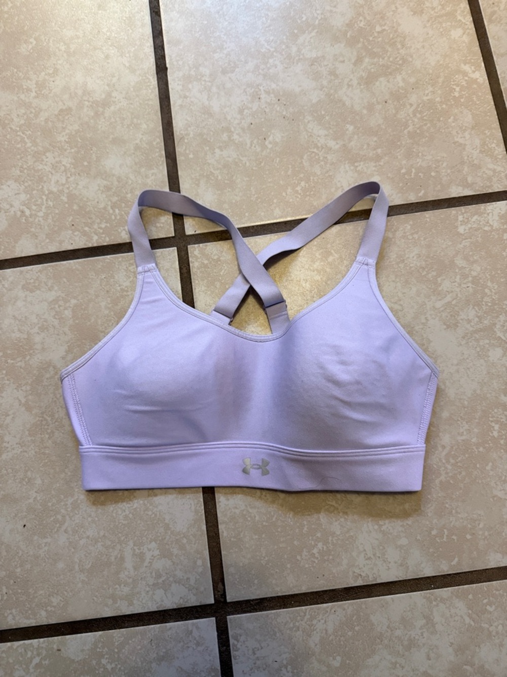 Under Armour Lavender Crossback Padded Sports Bra